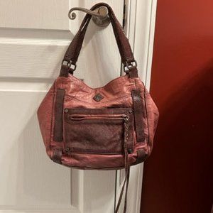 Simply Vera Luxe Leather Calf Hair Bag